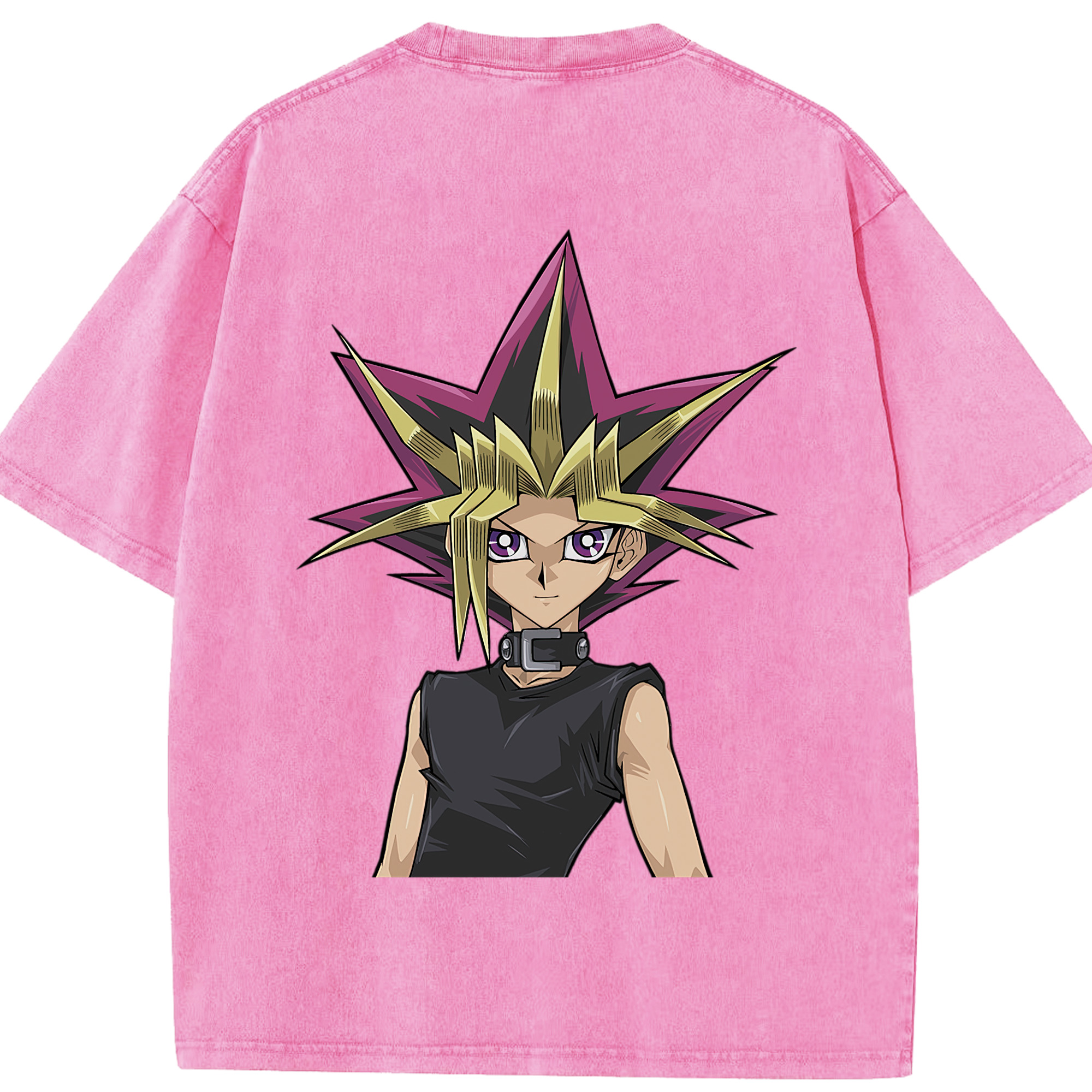 （画像用） 遊☆戯☆王 Yu-Gi-Oh! 綿100% ヴィンテージ風 半袖Tシャツ（背面プリント）